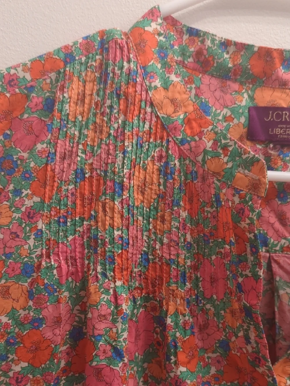 J. Crew × Liberty Multi-Color Floral Midi Shirt Dress - Picture 5 of 8